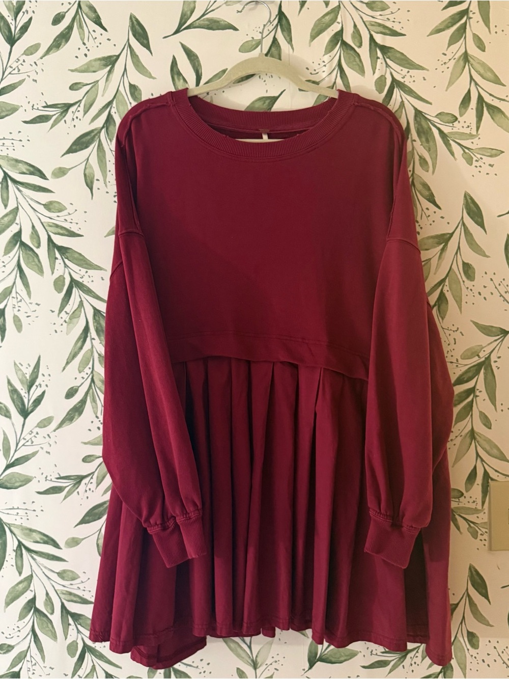 Free People Eleanor Sweatshirt Mini Dress